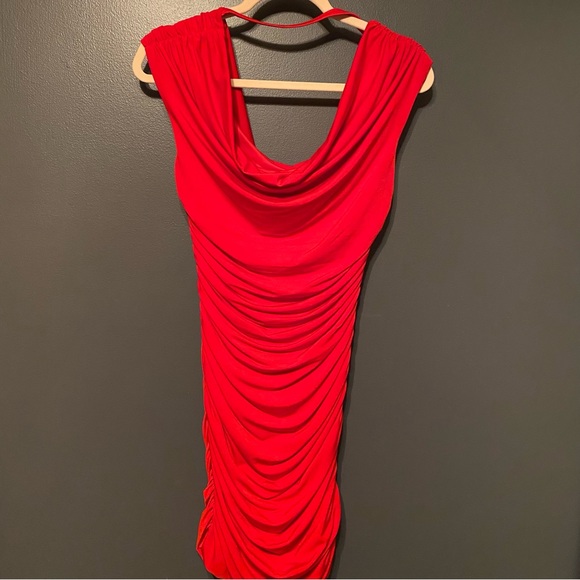 Express rouched form fitting dress - Picture 3 of 5